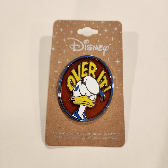 Disney Donald Duck Over It Stained Glass Enamel Pin NEW - Picture 3 of 9